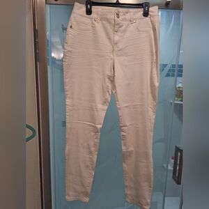 White High-Rise Skinny Jeans for Women Pull On Never Worn